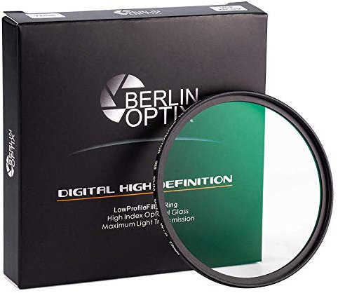 Berlin Optix Premium UV Filter 39mm Schott-Glas 16 Schichten MC super Slim Aluminium ultraviolett Objektiv Schutzfilter