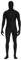 Faletony Men's Original Fancy Dress Costume Halloween Black Second Skin Spandex Body Suit