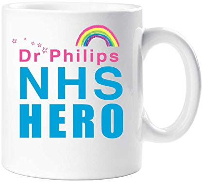 60 Second Makeover Limited Personalised NHS Hero Mug Rainbow Inspirational Self Isolation Gift Cup Ceramic Present