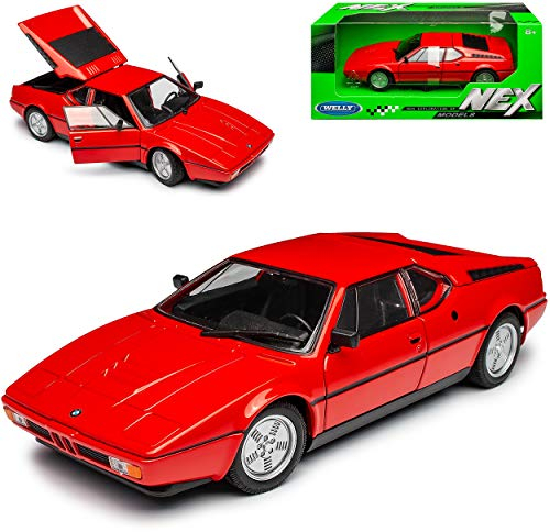 Welly B*M*W M1 E26 Coupe Rot 1978-1981 1/24 Modell Auto