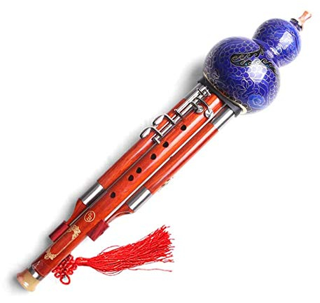 JTKDL Hulusi Professionnel de la Musique Orientale, flûte de Gourde curculit Chinois (Size : F Key)