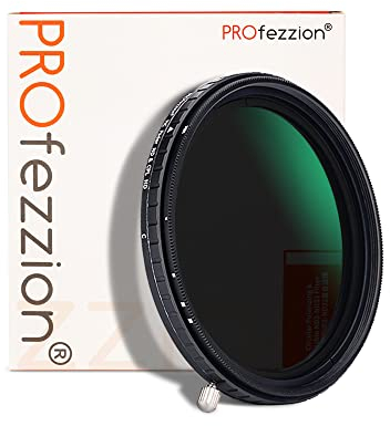 PROfezzion Filtro CPL ND Variabile da 49mm 2 in 1 ND2-ND32 5 Filtro VND Hard Stop con Filtro Polarizzatore Circolare per Canon Nikon Sony Sigma Fujifilm Obiettivo Della fotocamera Paesaggio Fotografia