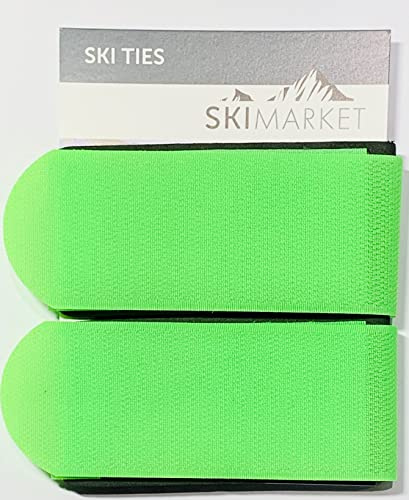 SkiMarket Manbi Manbi - Coppia di fascette da sci Jumbo, 7 colori incredibili