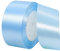 POPOYU Baumwoll Band Wasserblau 4cm,Satinband 4cm Breit,Dekoration Präsent Geschenkband,Geschenkband Breit Wasserblau Kleid Hochzeit,Taufe und Geburtstag Geschenke,Satin Dekoband,Deko Band Geschenk