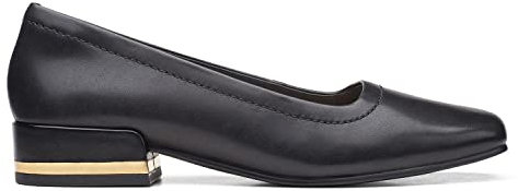 Clarks Seren 30 Court Leather Shoes in Black Size 3