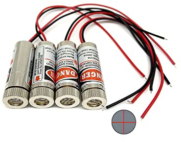 Red line Laser Module Industrial Laser Group Module Adjustable Focal Length (traverse-4pack)
