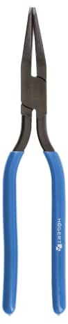 HÖGERT TECHNIK Abkantzange Biegezange Falzzange 0° Maulbreite 60mm, Blechbiegezange für Dachdecker Werkstatt und Heimwerker mit Feststellklemme