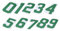 sourcing map 10 Pcs Iron on Numbers, 8 Inch T Shirt Heat Transfer 0~9 Number Patches Iron on Numbers for Jersey Clothing Team Uniform Sports T Shirt Football Basketball Baseball (Green)
