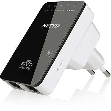 Ripetitore WLAN Wi-Fi Amplificatore Range Extender Wi-Fi Signal-bosster Wireless Access Point 2.4 GHz con funzione WPS Compatibile IEEE802.11n/g/b (300Mbit/s) Compatibile con tutti i dispositivi WLAN