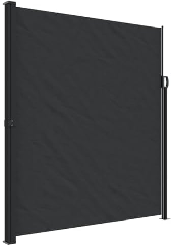 vidaXL Toldo Lateral retráctil Negro 220x500 cm