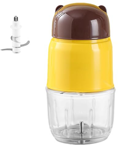 Babynahrung Maker, Mini Küchenmaschine, Tragbarer Multifunktionaler Automatischer Kleiner Lebensmittelmixer, Baby Püree Maker für Lebensmittel, Obst, Gemüse, Fleisch (Einschichtige Klingen)
