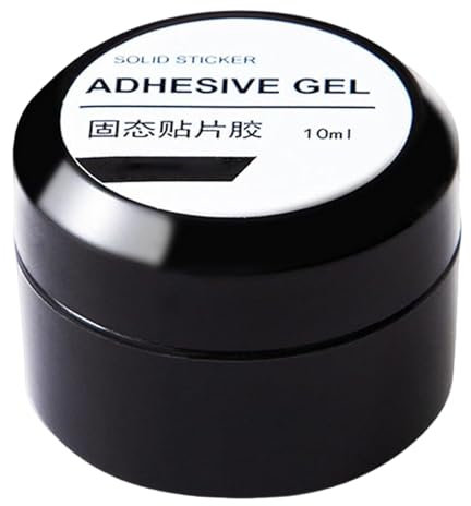 Generic Nagelklebergel – 10 Ml Gel-Nagelkleber | Fester Nagelkleber Zum Aufdrücken Von Nägeln | Langanhaltendes Festes Gel Mit Starker Haftung | Transparent, Black