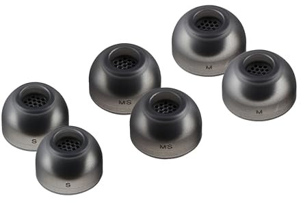 AZLA SednaEarfit MAX TWS 6 - Auricolari per cuffie wireless, con cancellazione del rumore, compatibili con Sony, Samsung, Sennheiser e Devialet (grigio scuro, S-MS-M)