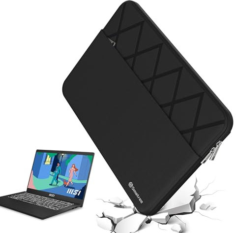 Smatree 14 inch Laptop Sleeve for MSI Modern 14 C7M-048US/C7M-049US/C7M-080US, for MSI Modern 14 C11M Series, MSI Protective Laptop Case with Accessory Pocket, YKK Zipper, Shockproof Design (E602)