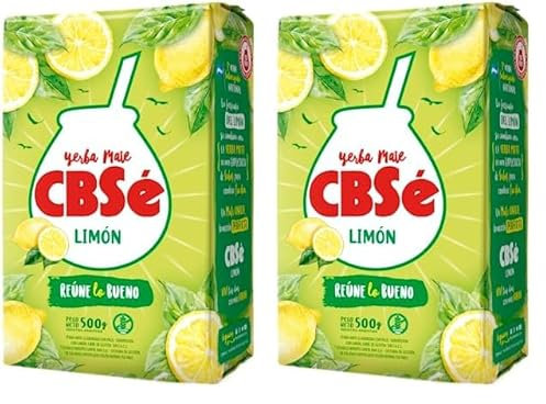 Cbse Yerba Mate Cbse Limón - 500 G (Paquete de 2)