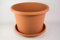 FUCHS Versand schnell. clever. gut. Pot de fleurs Cylindro avec soucoupe en différentes couleurs et tailles, couleur : terre cuite, diamètre : 35 cm