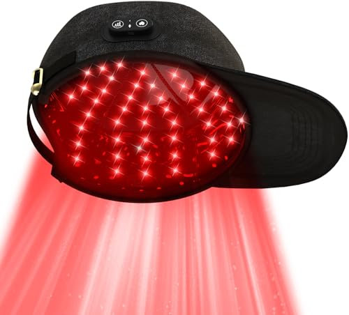 iKeener lllt Laser Kappe für Haarwachstum und Gegen Haarausfall, FDA Genehmigt Drahtlos 660nm & 850nm Rotes Licht Kappe für Haarwuchs Behandlung, Stimuliert das Haarwachstum für Männer Frauen