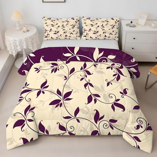 SYHIEGO Vintage Blumen Bettdecke 135x200 4 Jahreszeiten, Blumen Ganzjahresdecke 135 x 200, Weiche Bettdecke Ohne Bezug, Waschbare Bettdecken Blumenzweige Steppdecke Schlafdecke, A9