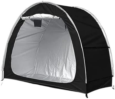 QIUYMGFG Garage carport Tente de vélo étanche pour l'extérieur, Grande Tente de Rangement avec Cadenas à Combinaison Multi-Outils Flocon de Neige 18 en 1 Abris de Voiture