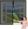 Zanzariera per Finestra Tetto 180 x 95 cm Zanzariera Regolabile Fai-Da-Te Anti Zanzare Insetti per Camera da Letto Balcone, Nero
