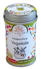 Insaporitore Vegetale | Mix per Soffritto e Brodo | 100% Naturale e Senza Sale | Spezie per Risotti, Sughi, Minestre e Verdure | Barattolo da 50g - Prodotto Artigianale In-Fusione