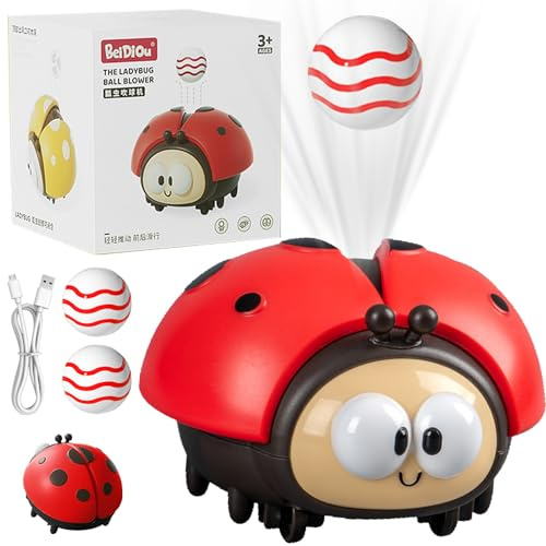 LUKIUP Hängendes Marienkäfer Ballspielzeug, Ballblasspiel,Marienkäfer Luftballon Spielzeug Sensorisches Spiel Für Kinder, Marienkäfers Spielzeug, Spielzeug Geburtstag, Weihnachten