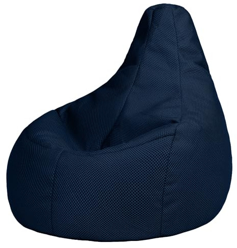 icon Mesh Large Gaming Bean Bag with Filling Included, Blue