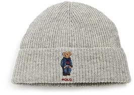 POLO RALPH LAUREN Herren Solid Denim Bear Beanie