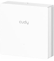 Cudy Access point WiFi AC1200 da 86 mm con piastra da parete, AP1300E Wall | WiFi 5 a 867+300 Mbps, 2 porte GbE, 540 piedi quadrati, 40 client, VLAN multi-SSID, C200P gestito, alimentazione PoE