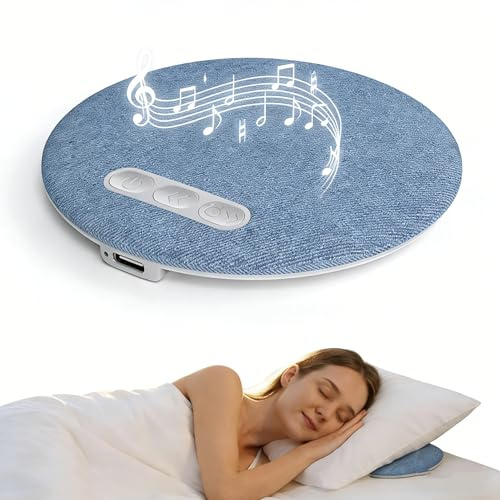 PAXA Pillow Speaker – Haut-Parleur sous Oreiller Bluetooth 6.0 pour Dormir, Mini Enceinte Bluetooth Ultra-Fine avec Bruit Blanc & Minuterie, Écoute Privée au Coucher, S1 Ultra