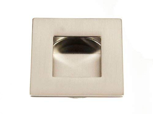 SO-TECH® Einlassgriff Muschelgriff EL-02 Edelstahloptik 50 x 50 mm