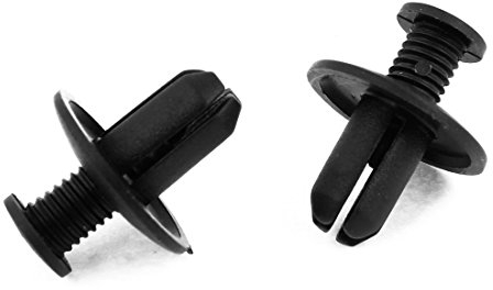 sourcingmap 100 Piezas Plástico Remaches de Fijación Tipo Empuje Clips de Guardabarros