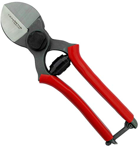 Tenartis 251 Forbici Potatura a Doppio Taglio 21 cm con Custodia in PVC - Made in Italy