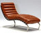 Phoenixarts Chaise Echtleder Vintage Leder Relaxliege Braun Design Recamiere Liege Sessel Chaiselongue Ledersessel NEU 536
