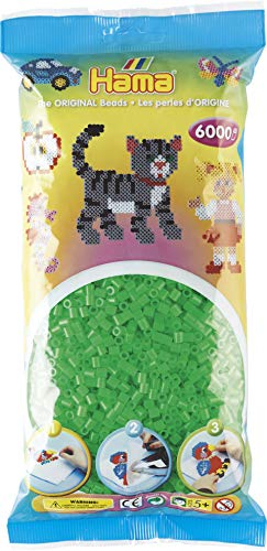 Hama 205-37 Midi Bügelperlen 6000 STK. Neon-Grün
