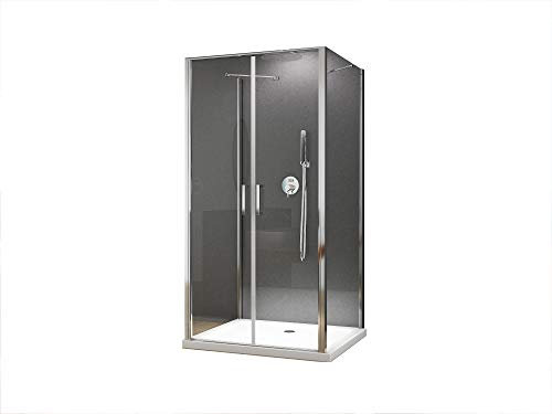 BuyLando.Shop [Typ-Nora´s] U Form Duschkabine - Dusche - ESG - Variationen (100x75x195cm)