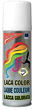 Color Haarspray für farbig buntes Haar - Weiß - Color Farbspray zum Verkleiden & Schminken für Karneval, Fasching, Halloween & Motto-Party