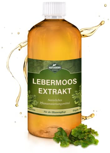 Martenbrown® Lebermoos-Extrakt rein 1 Liter Lebermoos Universaldünger | pilzheilende Wirkung | Anti-Pilz-Extrakt für Bakterien und Pilzbefall bei Pflanzen Lebermoosextrakt (44,99€ / l)