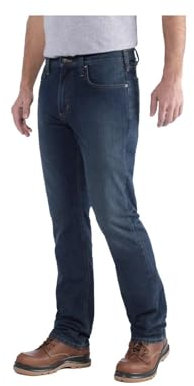 Carhartt, Herren, Rugged Flex® Jeans mit 5 Taschen, gerader Passform und schmal zulaufendem Bein, Superior, W33/L34