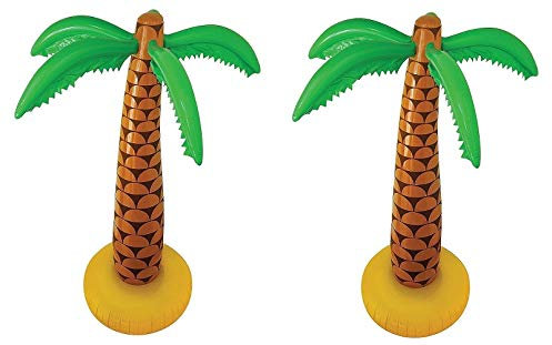 HENBRANDT - Palmera hinchable de 90 cm para decoración de fiestas, 88 cm