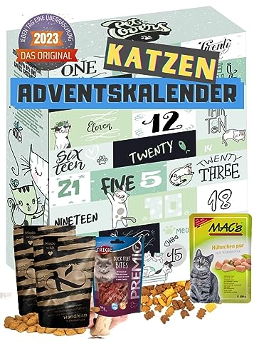 BOXILAND® Katzen-Adventskalender 2025 [MIT 24 DELIKATEN KATZENSNACKS] – Weihnachtskalender Katze Geschenk – Geschenkidee für Katzen (Hergestellt in DE)