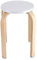 Cocoarm Esszimmerhocker Hocker Holz Rund, Holzstapelstuhl mit Rutschfester Matte, Barhocker stapelbar, Stapelhocker für Klassenzimmer, Ihrer Küche, Ihrem Speise- oder Home-Pub-Bereich