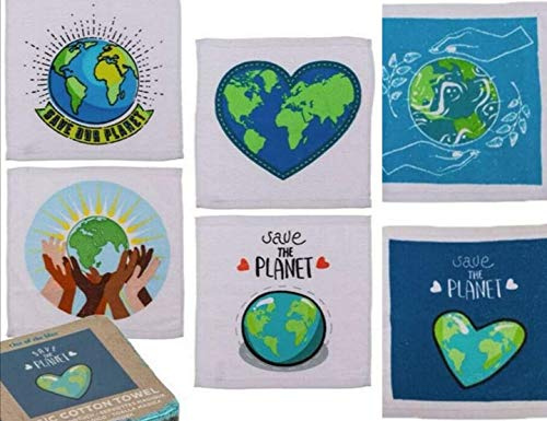 3er Set Planet Magisches Handtuch, Zauberhandtuch, Frottiertücher, Handtücher - Kinder, ca. 30 x 30 cm großen Handtuch, Kinder Mitgebsel Scherzartikel
