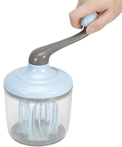 Tissting Mezclador de Crema Manual, Batidor de Huevos, Herramientas de Mezcla para Claras de Huevo, Batidora de Cocina, Batidora de Espuma, Ideal para Restaurante y Hogar