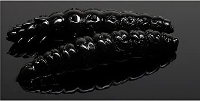 Libra Lures Larva 35 35mm 3,5cm Käse Schwarz 040 5908291084073 Bienenmade zum auftreibenden Angeln Forellenangeln