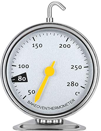 Oven Thermometer Oven Thermometers Oven Thermometer For Electric Oven Electric Thermometer Thermometer Glass Thermometer Oven Temperature Gauge,Stainless Steel Large Dial Oven Thermometer with Hook