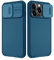 NILLKIN Camshield Pro Funda para iPhone 13 Pro, Carcasa con Protección de Cámara, Case para teléfono móvil de TPU + PC Que Puede Proteger la privacidad y la Resistencia al Impacto - Azul