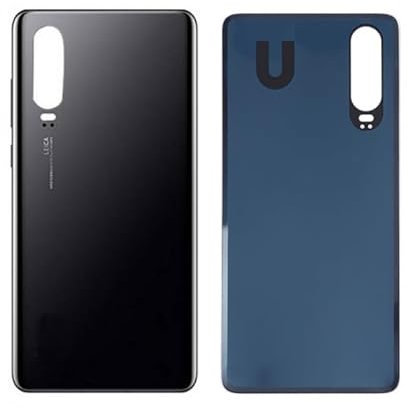 Tapa DE LA BATERIA para Huawei P30 Cubierta Trasera Cristal DETRAS Negro