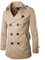Trench Coat Uomo Primavera Autunno Doppio Bresed Trench Coat Uomo Abbigliamento Abbigliamento Medio E Long Giacche Cappotto Cappotto (Color : Khaki, Size : Medium)