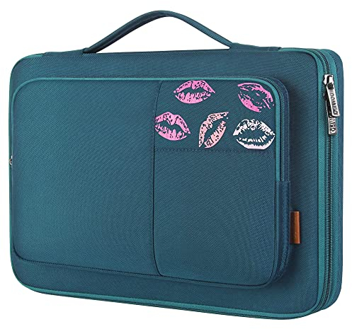 DOMISO 15.6 Zoll Laptophülle wasserfeste Computertasche schützende Notebooktasche tragbare Tragetasche für DELL Latitude/MSI Modern 15A /HP Omen 15/Lenovo Yoga Chromebook/Acer Chromebook,Blau